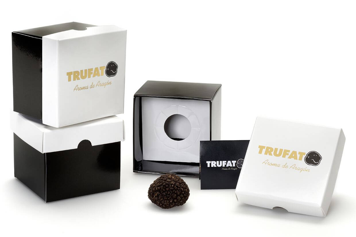 Trufato se presenta en un envase elegante y exclusivo